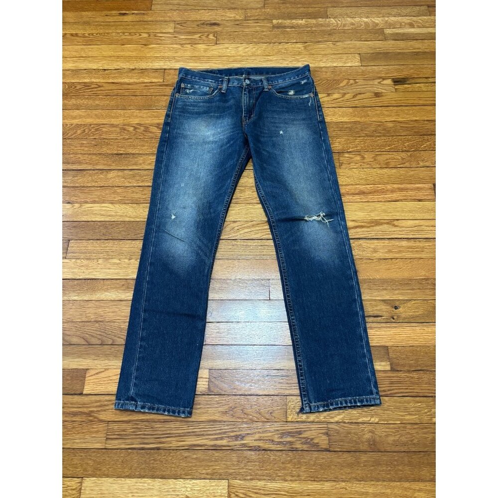 Levi's 511 Jeans Men's Sz 34x32 Slim Fit Straight Leg Blue Dark Wash Denim Pants